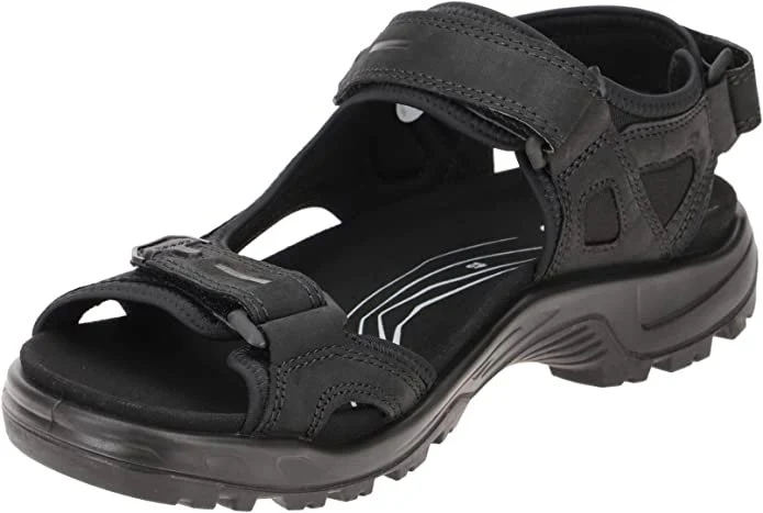 Ecco Sportliche Sandalen schwarz