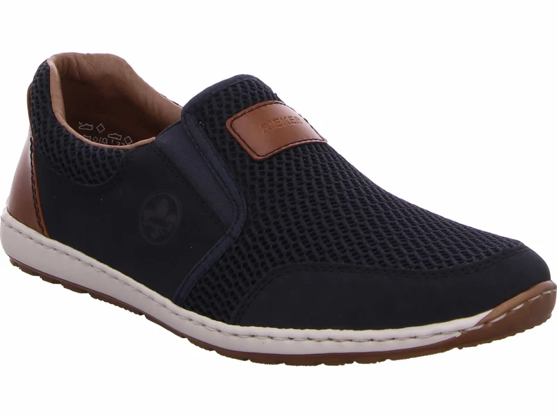 Rieker Sportliche Slipper blau