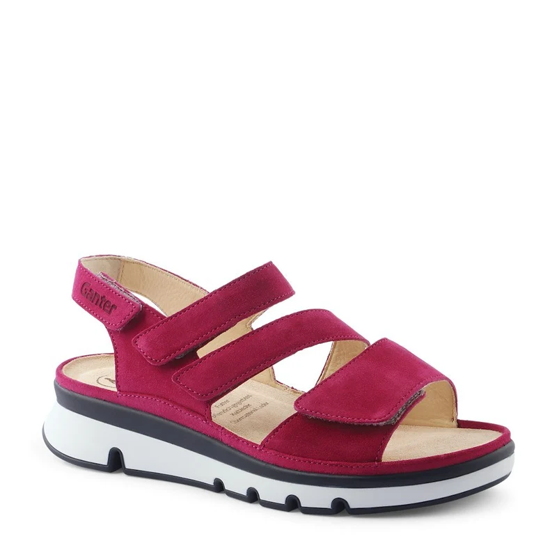 Ganter Riemchen Sandalen weinrot