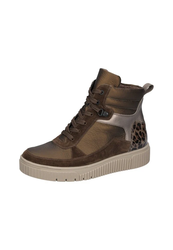 Waldläufer Schnür-Stiefeletten bronze