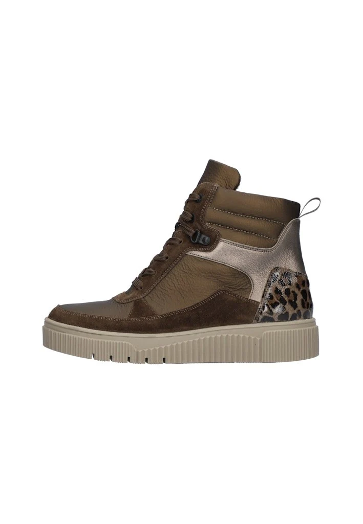 Waldläufer Schnür-Stiefeletten bronze