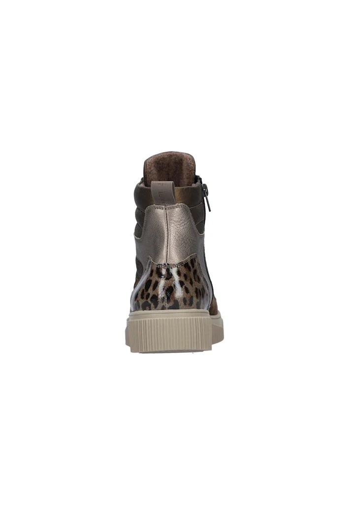 Waldläufer Schnür-Stiefeletten bronze