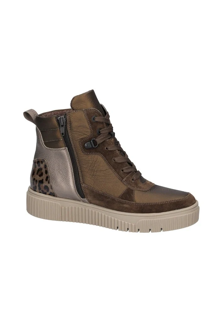 Waldläufer Schnür-Stiefeletten bronze
