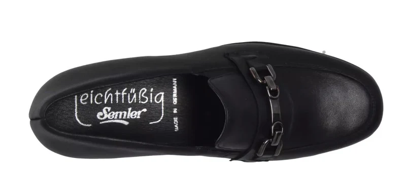 Semler Komfort Slipper schwarz