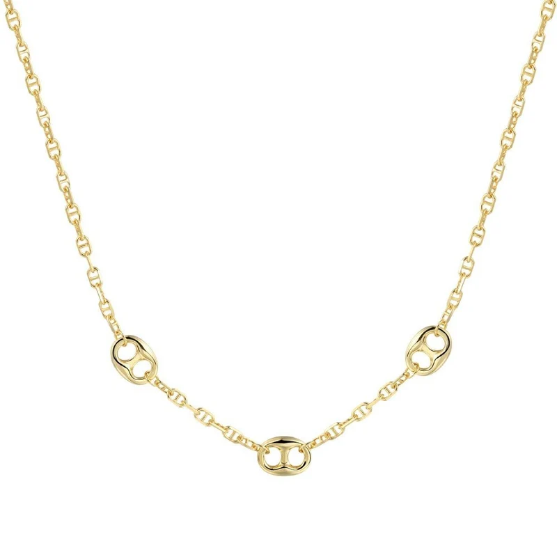 Xenox Damen Halskette Modern 45cm Gold XS91415G