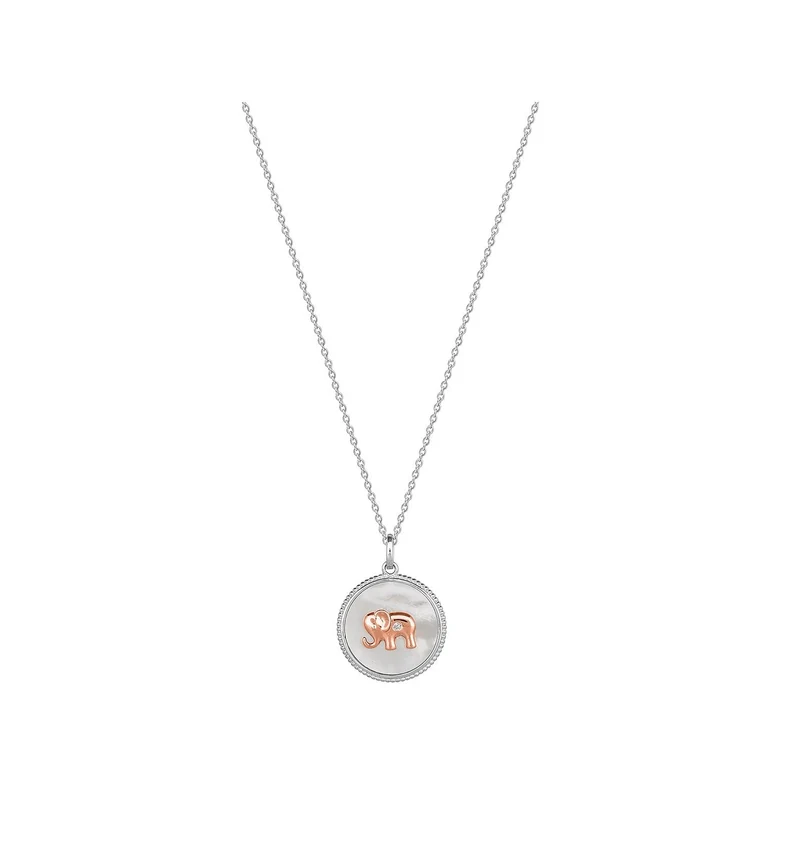 Xenox Damen Halskette Coin Anhänger Penny Lane Silber XS3765R