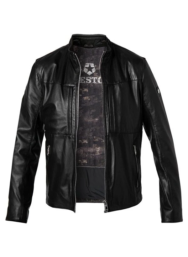 Milestone Kunstlederjacke schwarz