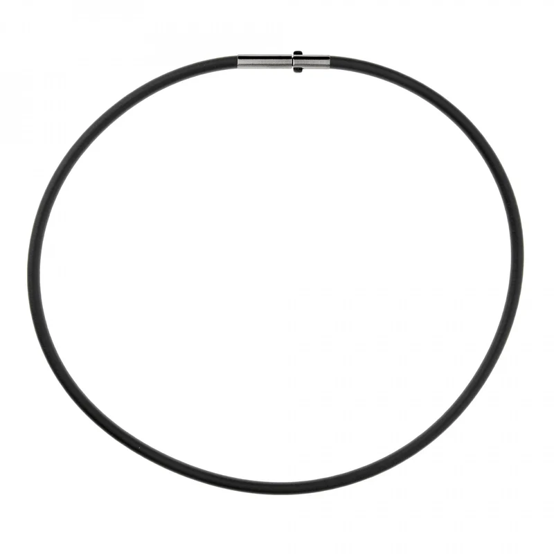 Ernstes Design Damen Kautschukhalsreif 40cm Schwarz KS4C-40