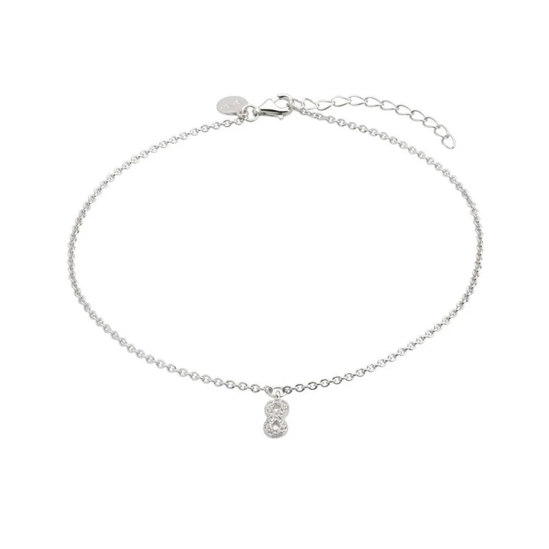 Xenox Damen-Fußkette Kollektion Power Tower Silber XS3532