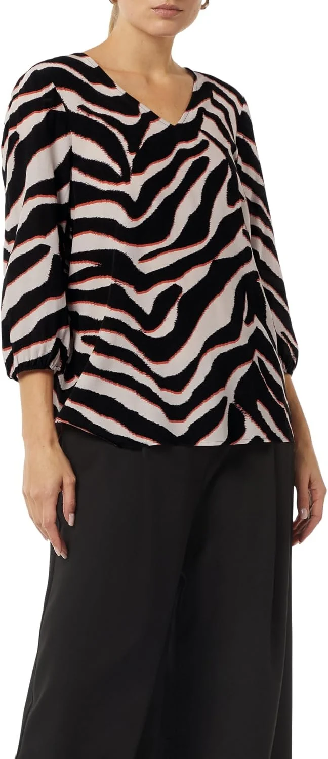Comma Chiffonbluse mehrfarbig