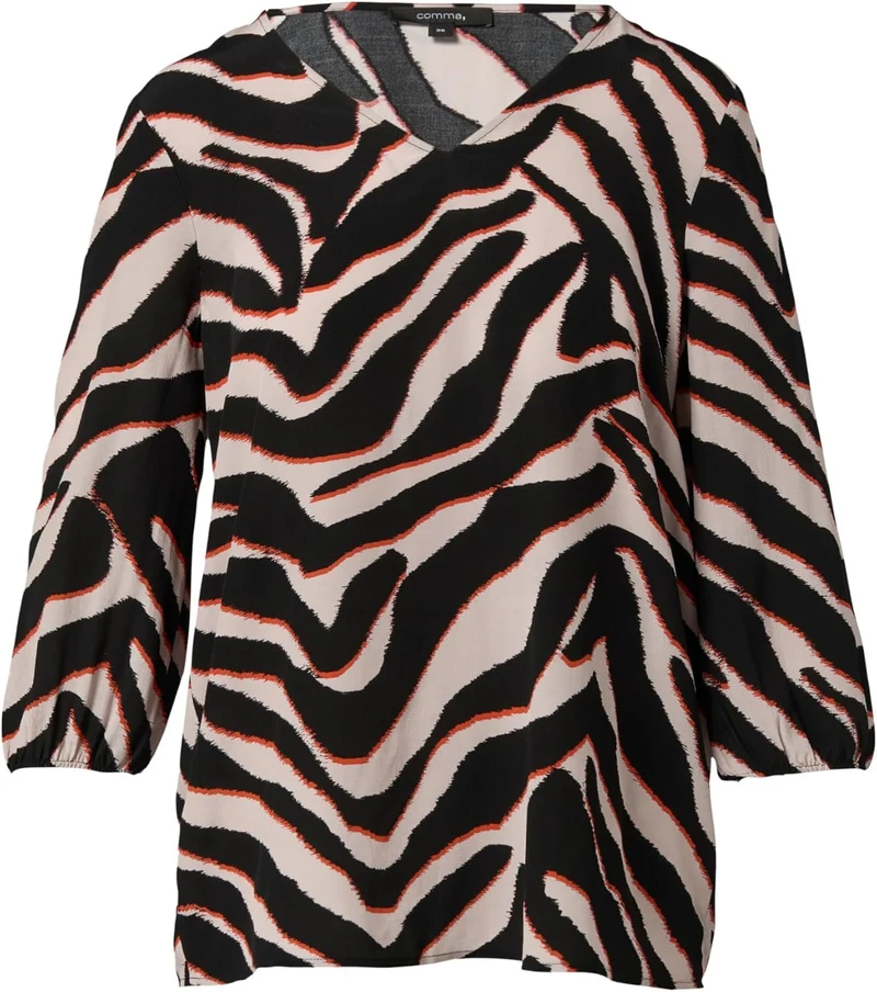 Comma Chiffonbluse mehrfarbig