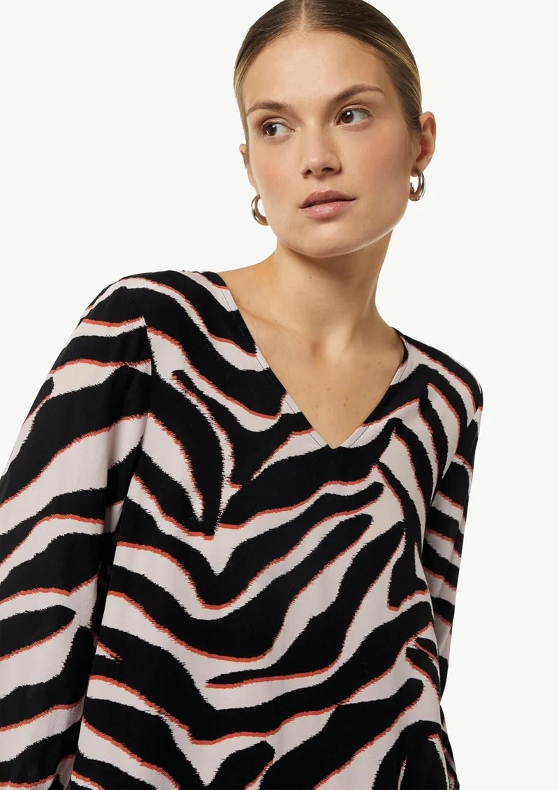 Comma Chiffonbluse mehrfarbig