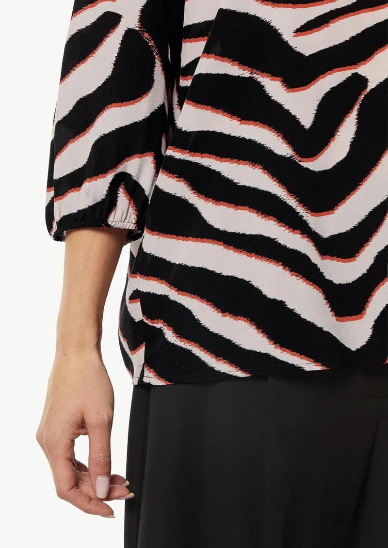 Comma Chiffonbluse mehrfarbig