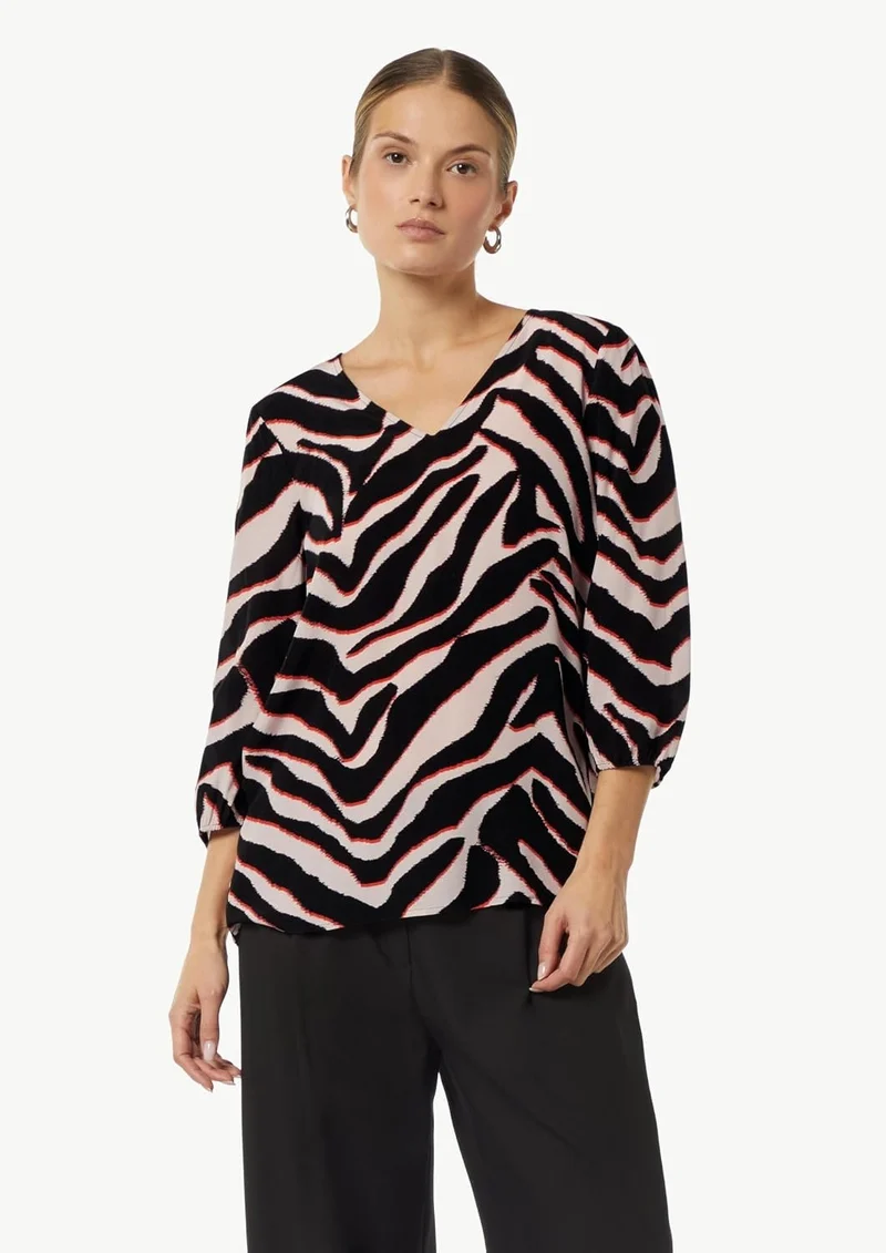Comma Chiffonbluse mehrfarbig