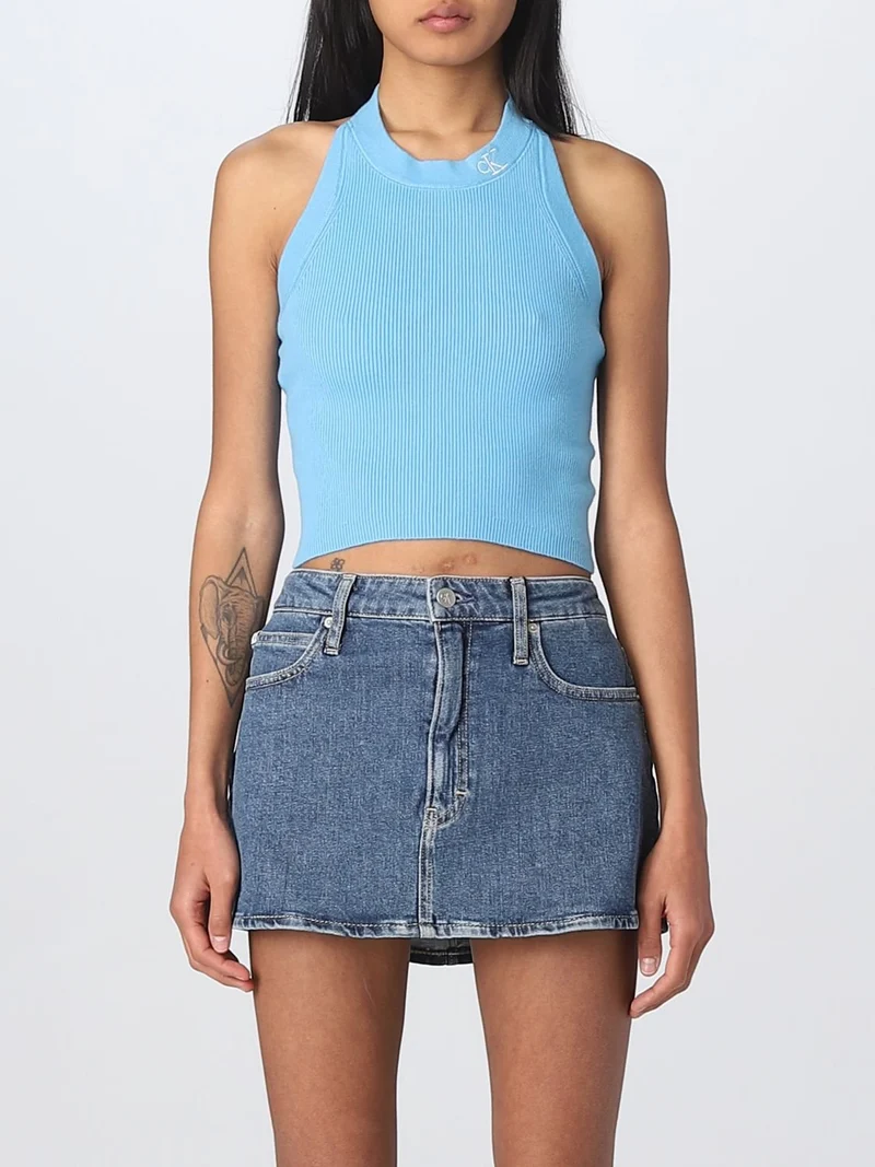 Calvin Klein Jeansshorts Blau