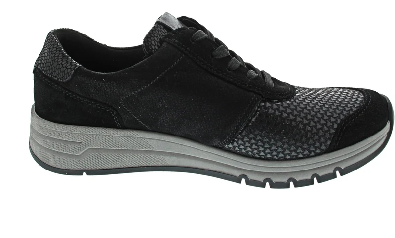 Waldläufer H-April Schnürschuh Schwarz