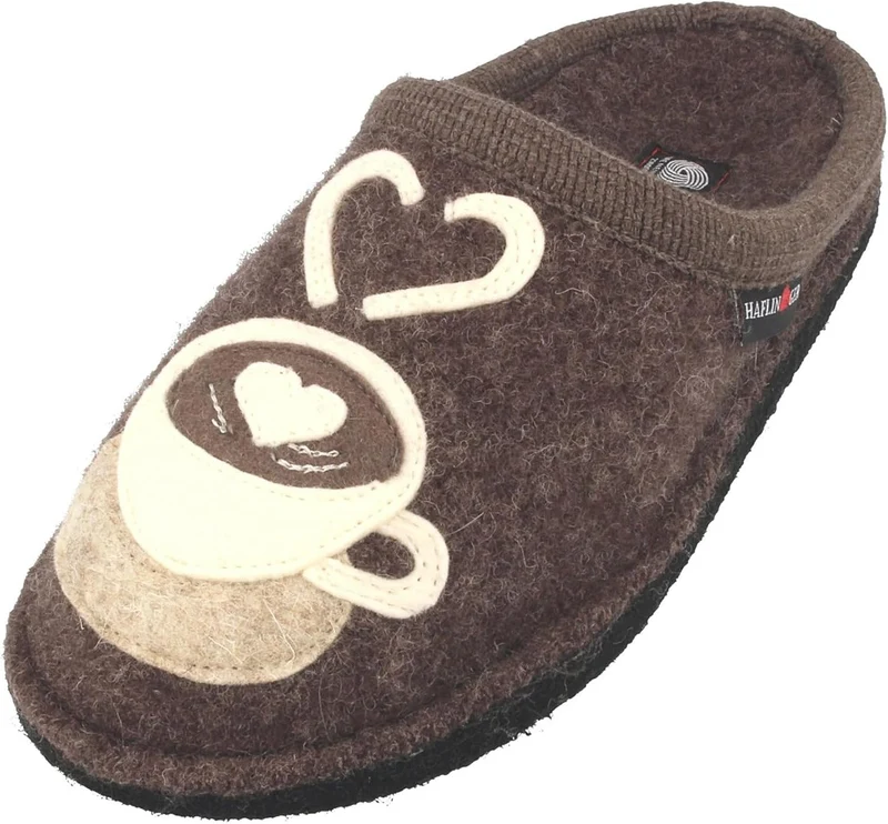 Haflinger Hausschuhe braun