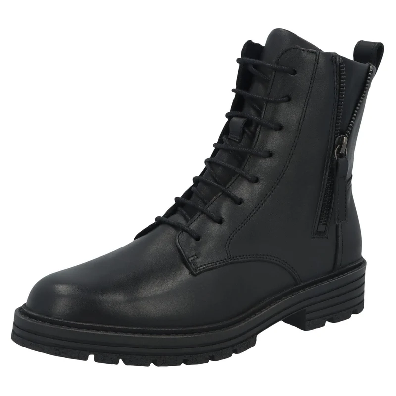 Solidus Schnür-Stiefeletten schwarz