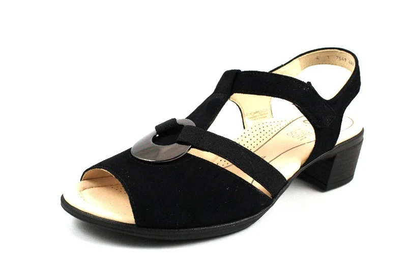 Ara Plateau Sandalen schwarz