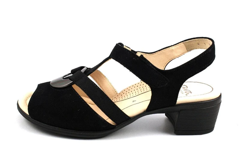 Ara Plateau Sandalen schwarz