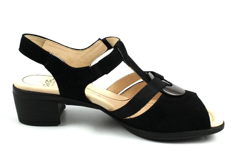 Ara Plateau Sandalen schwarz
