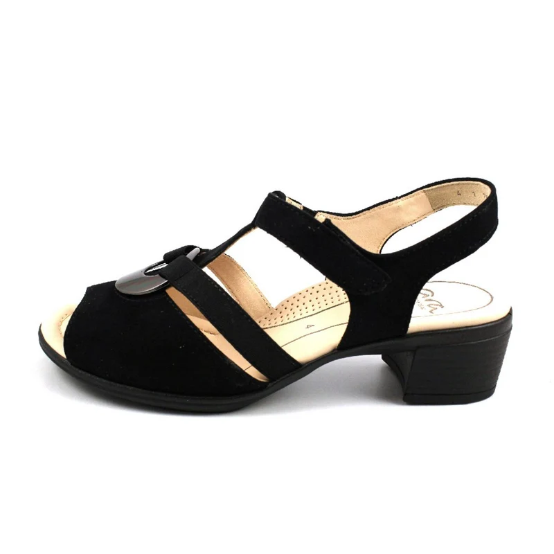 Ara Plateau Sandalen schwarz