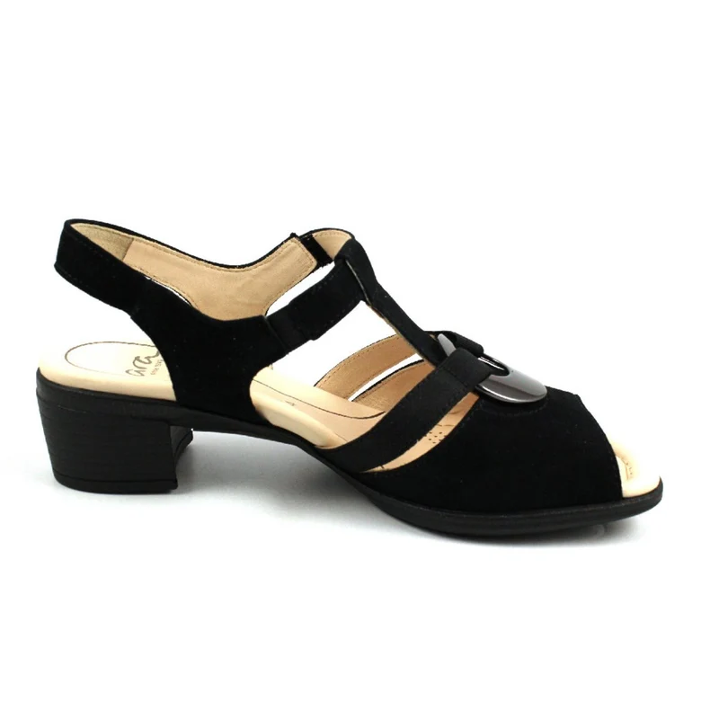 Ara Plateau Sandalen schwarz
