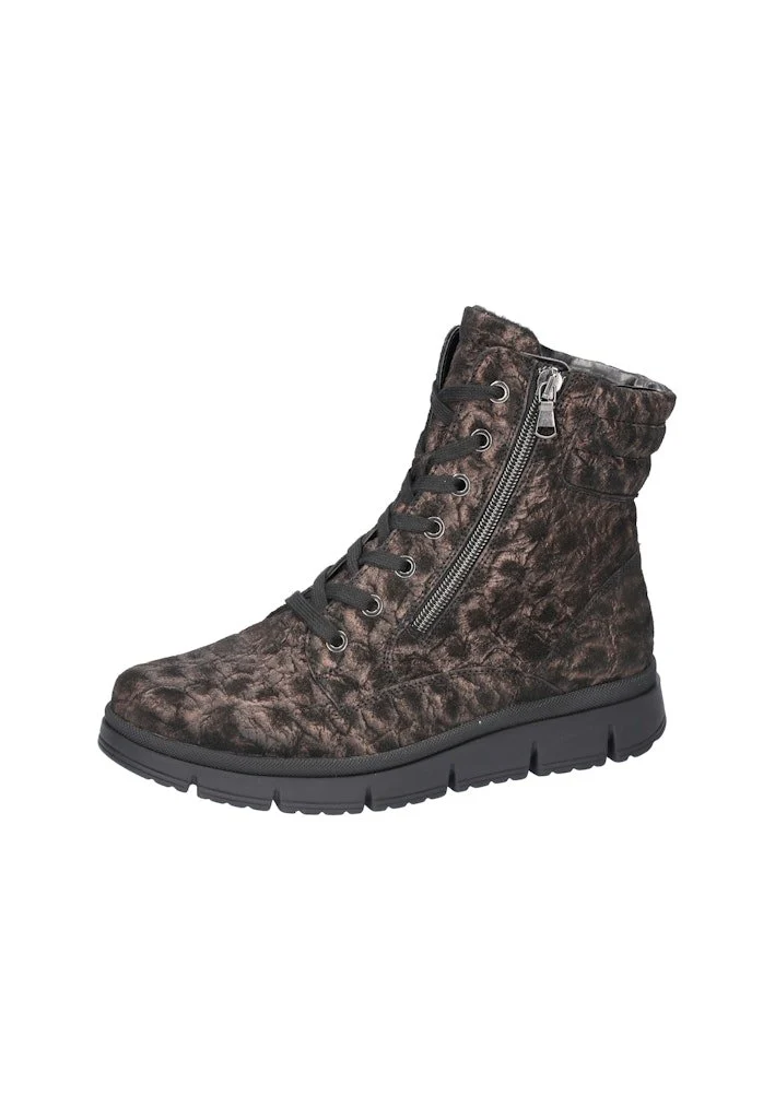 Waldläufer Schnür-Stiefeletten braun