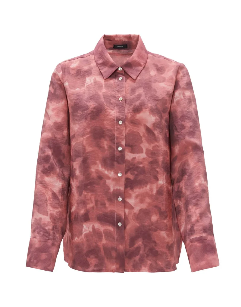 Opus Gemusterte Hemd Rosa