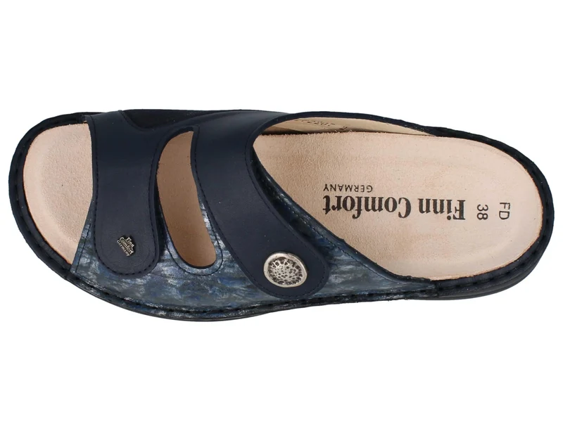 Finn Comfort Pantoletten Dunkelblau