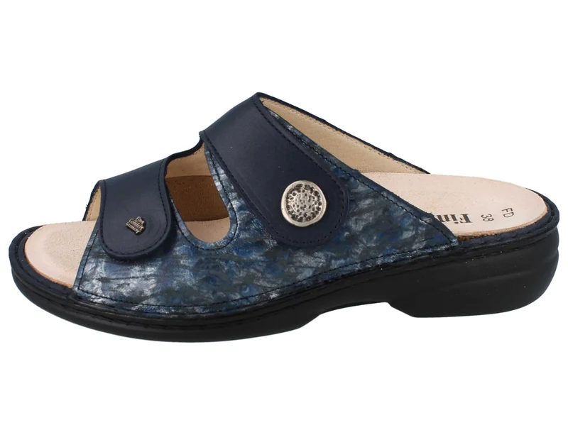Finn Comfort Pantoletten Dunkelblau