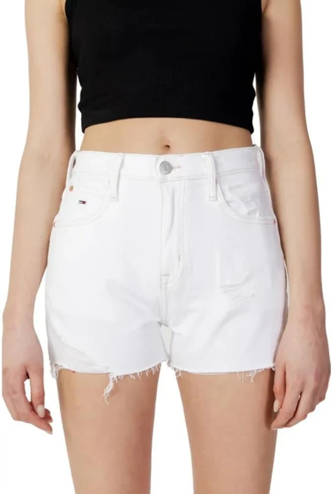 Jeansshorts, Weiß