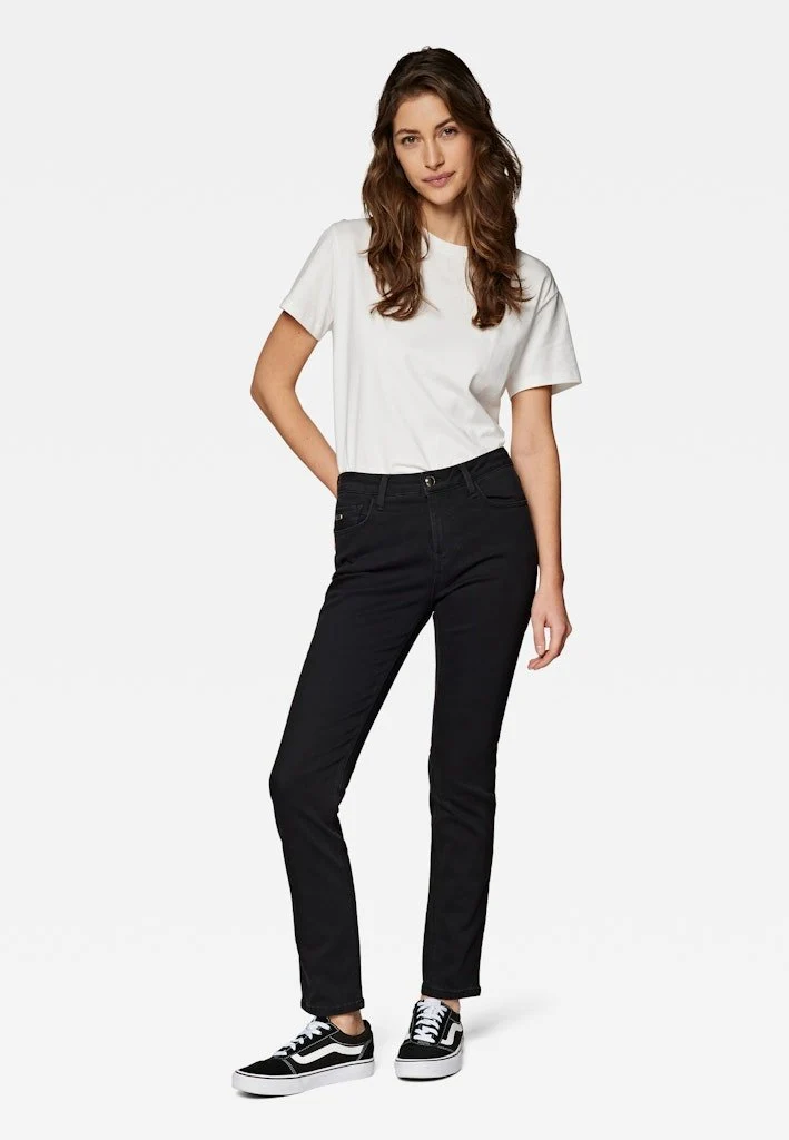 Mavi Straight Leg Jeans Schwarz