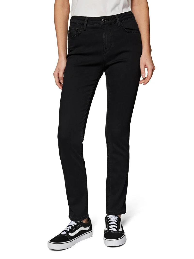 Mavi Straight Leg Jeans Schwarz