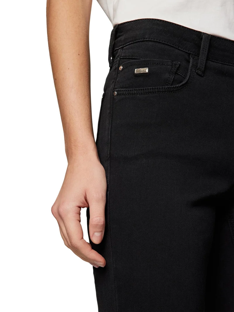 Mavi Straight Leg Jeans Schwarz