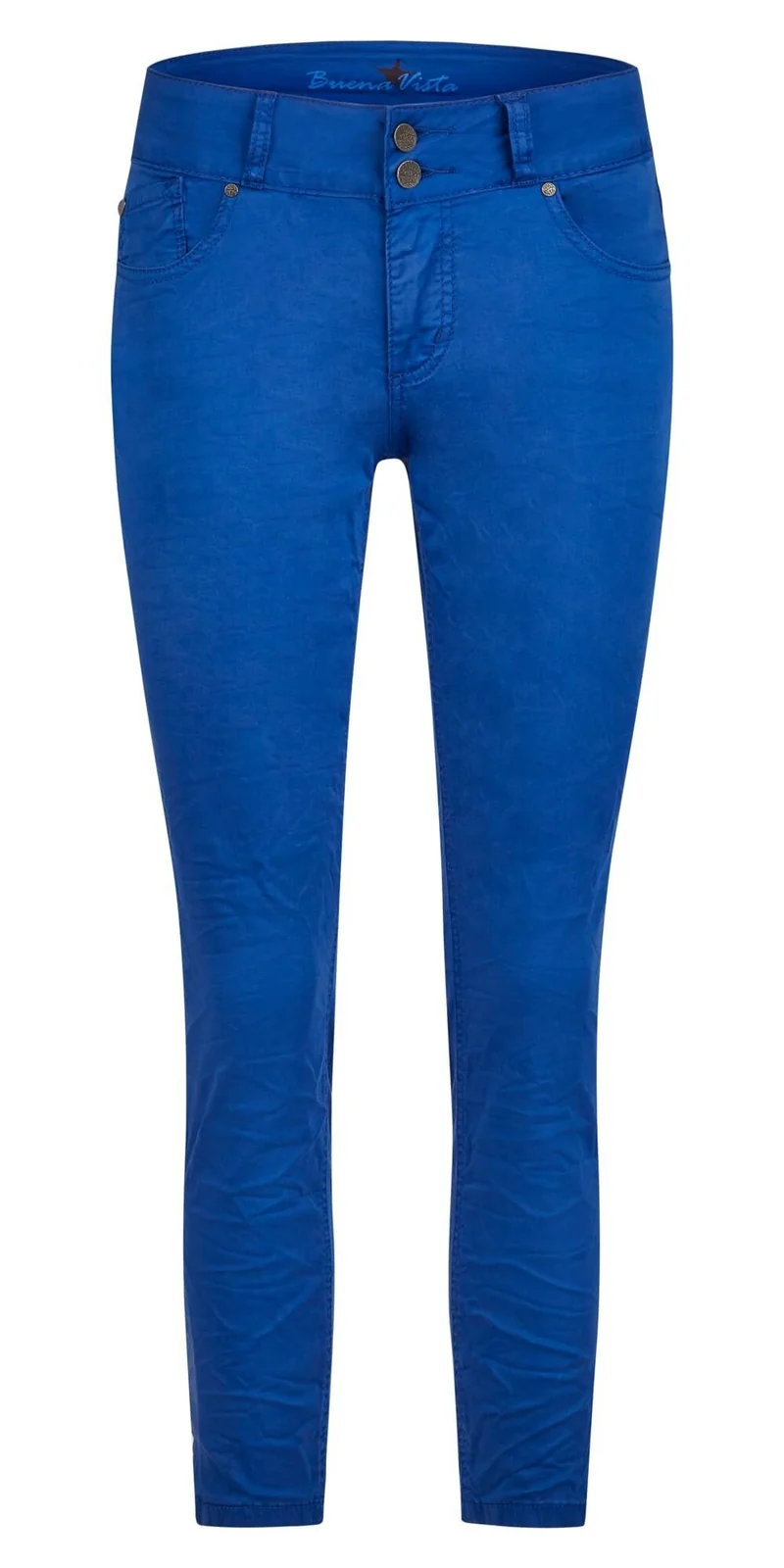 Buena Vista Damen Hose Florida-B 7/8 Stretch Twill in Blue Sensation - XXS