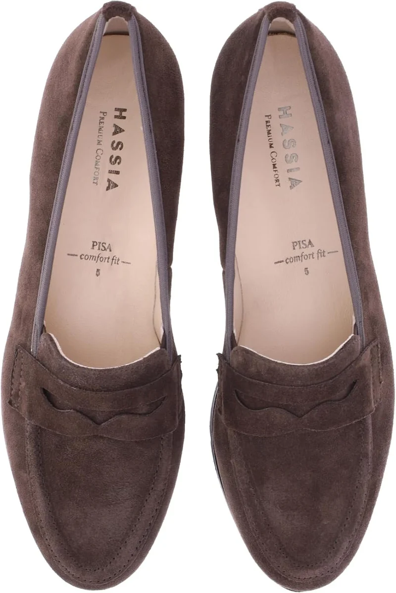 HASSIA Slipper dunkelbraun
