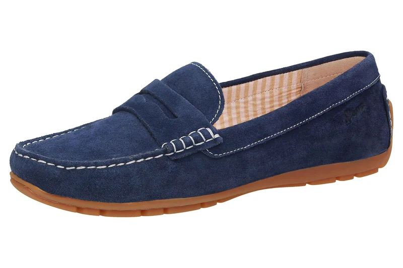 Sioux Sportliche Slipper blau