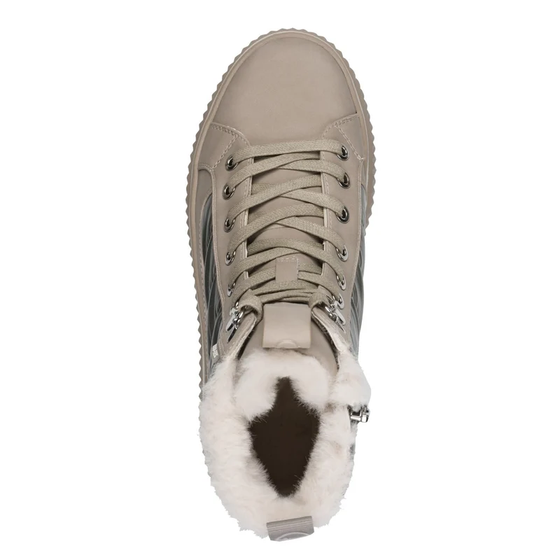 Tamaris Schnür-Stiefeletten creme