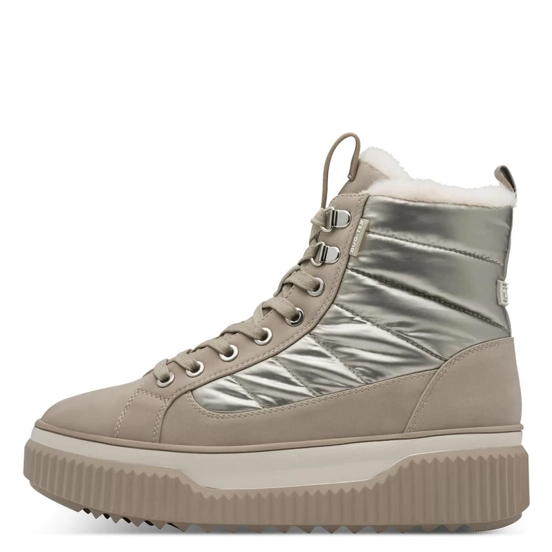 Tamaris Schnür-Stiefeletten creme