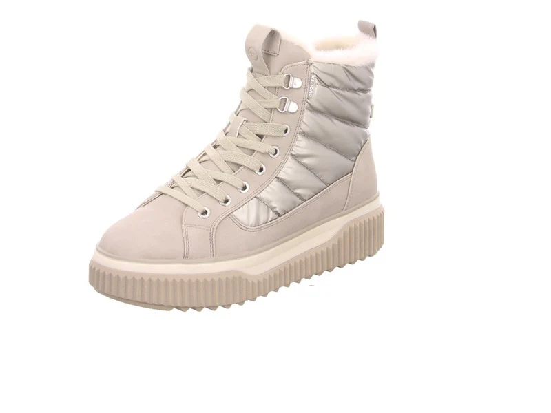 Tamaris Schnür-Stiefeletten creme
