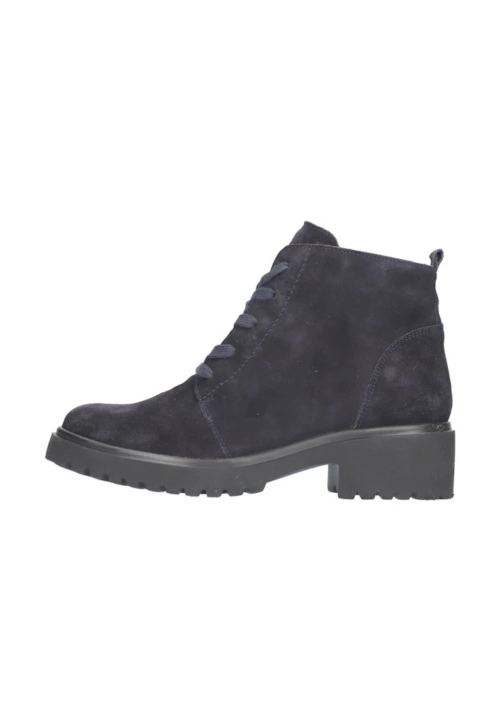Waldläufer Schnür-Stiefeletten Dunkelblau