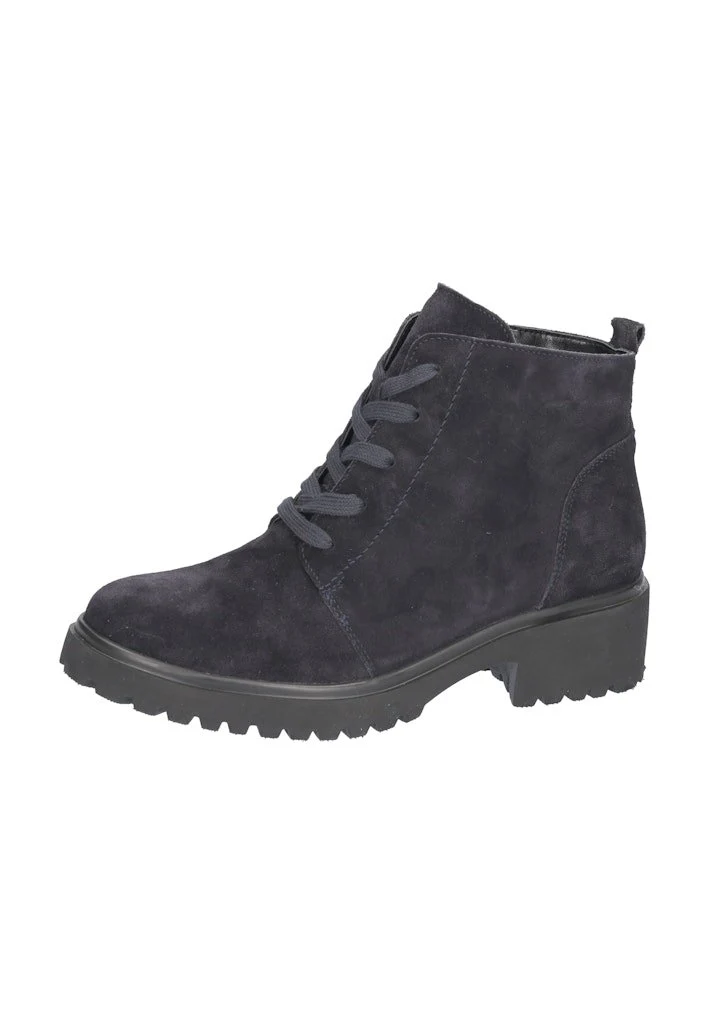 Waldläufer Schnür-Stiefeletten Dunkelblau