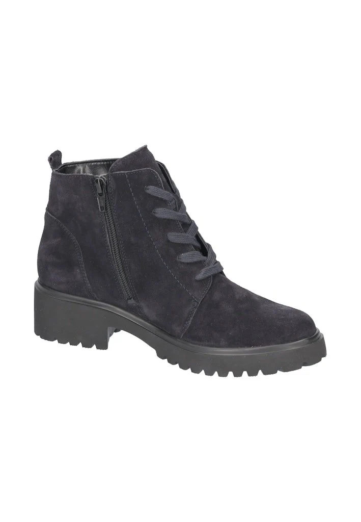Waldläufer Schnür-Stiefeletten Dunkelblau