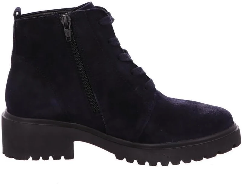 Waldläufer Schnür-Stiefeletten Dunkelblau