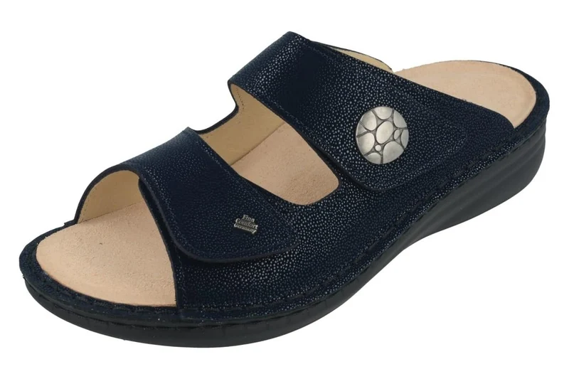 Finn Comfort Pantolette Dunkelblau