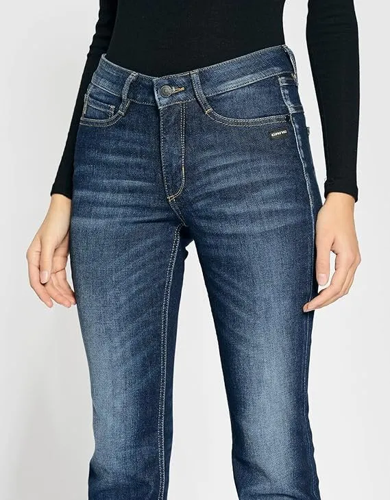Chini & Company Boot Cut Jeans blau