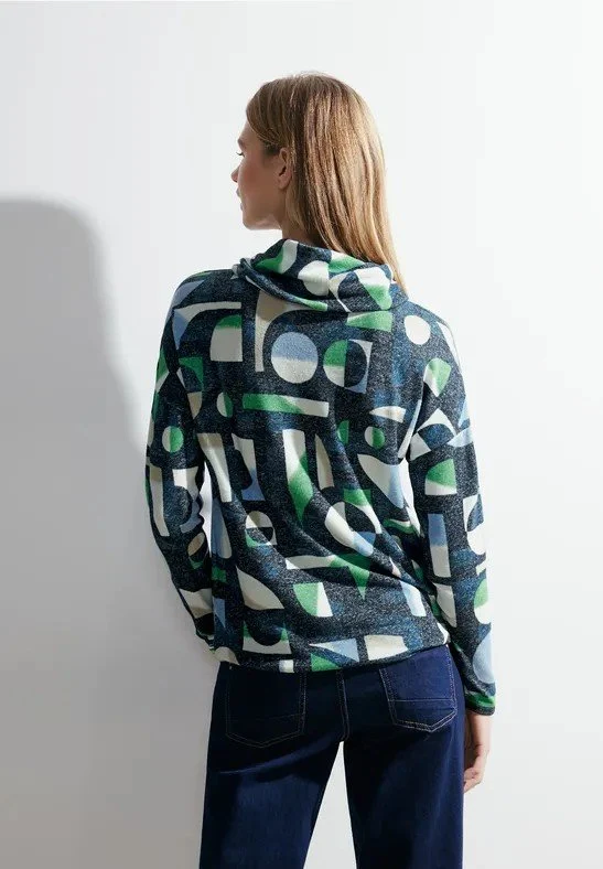 Cecil Rollkragenpullover Blau