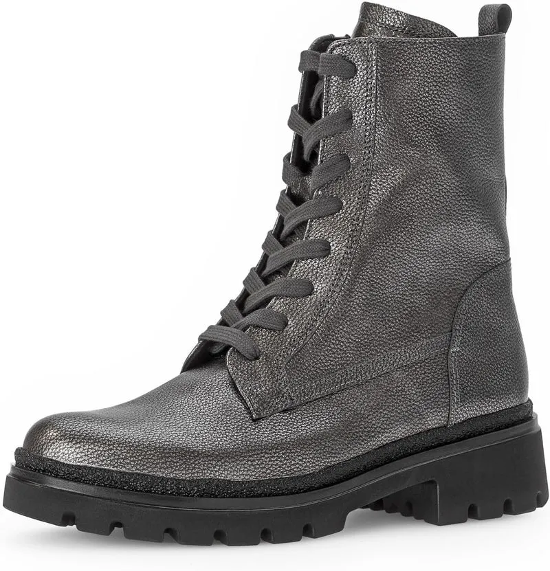 Gabor Schnür-Stiefeletten silber
