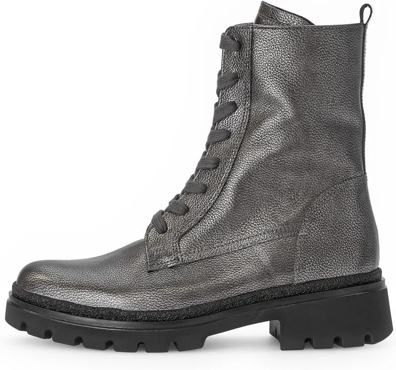 Gabor Schnür-Stiefeletten silber